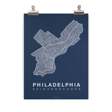 Load image into Gallery viewer, Philadelphia Neighborhood Map Print
