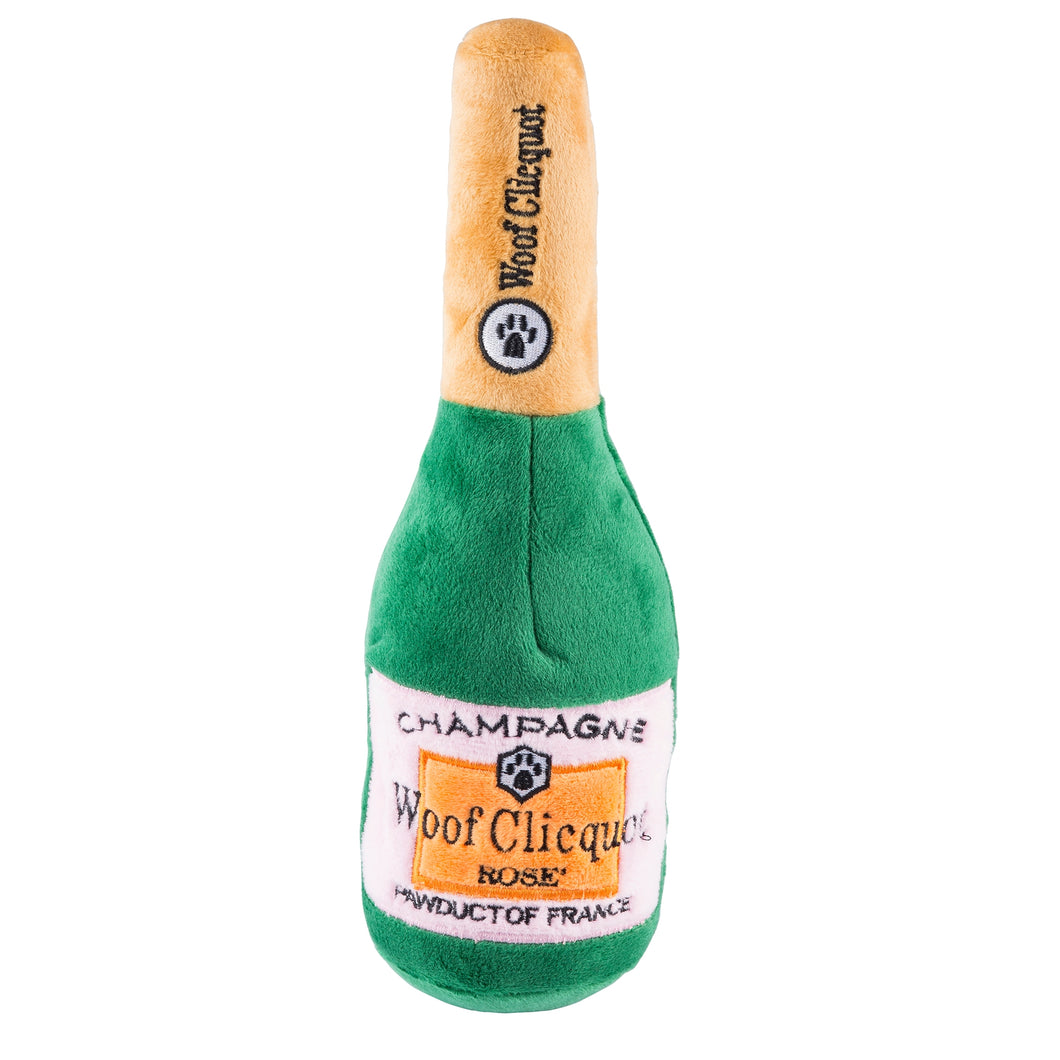 Woof Clicquot Rose' Champagne Dog Toy - Small