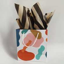 Load image into Gallery viewer, Tissue Paper - Black &amp; Coffee Stripe
