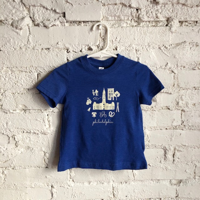 Philly Icon Blue Onesie & Toddler Tee