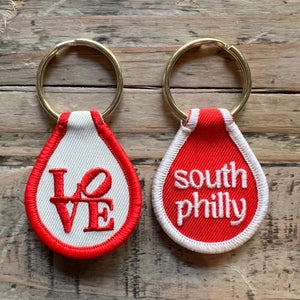 Embroidered Philly Keychains