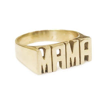 Load image into Gallery viewer, Gold Nameplate Rings
