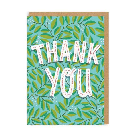 Embossed Thank You Card