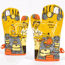 Load image into Gallery viewer, Oven Mitt - Man With A Pan
