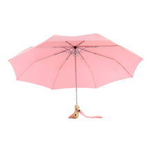 Load image into Gallery viewer, Pink Compact Eco-Friendly Wind Resistant Umbrella
