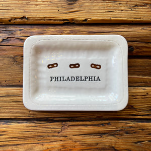 Philadelphia Pretzel Ceramic Trinket Tray
