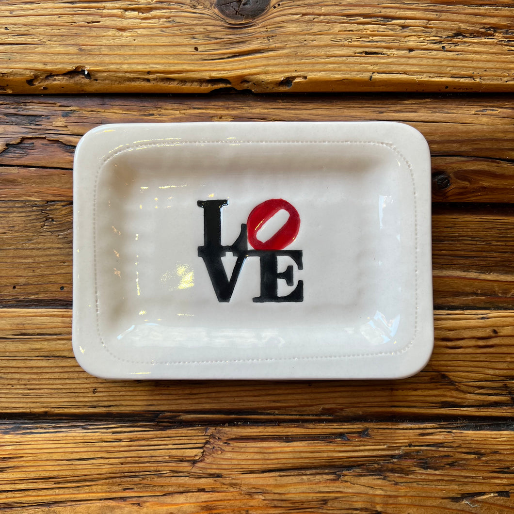 Love Ceramic Trinket Tray
