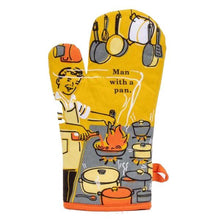 Load image into Gallery viewer, Oven Mitt - Man With A Pan

