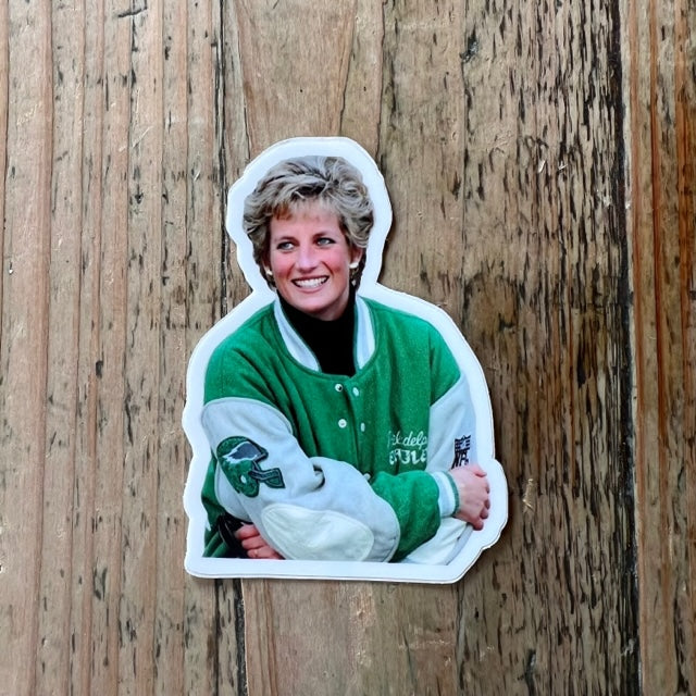 Princess Diana in an Eagles Jacket 